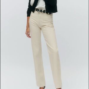 Reformation Abby High Rise Straight Jeans